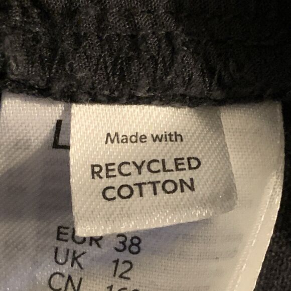 Lindex Betty Jeans Women's Size 8 Cotton Straight Leg Size 10 Black High Rise - Picture 12 of 14